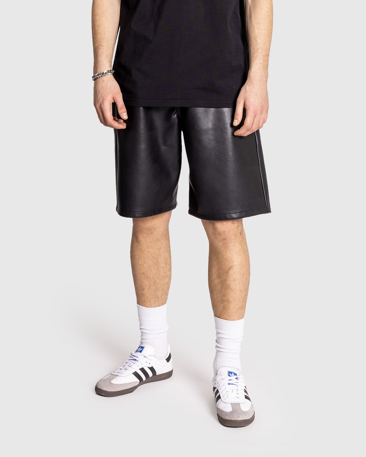 GmbH – Zoran Eco Faux Leather Shorts Black